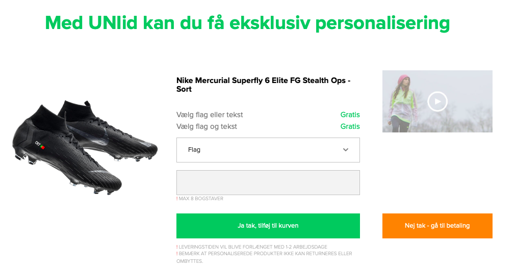 Unisport - design dine egne fodboldstøvler